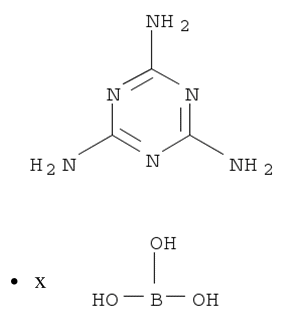 orthoboric acid, compound with 1,3,5-triazine-2,4,6-triamine